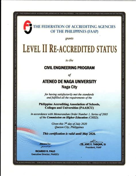 About PAASCU Accreditation – College of Science and Engineering.